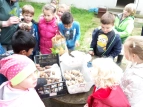 1b im Schulgarten