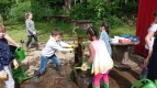 Wir pumpen Wasser